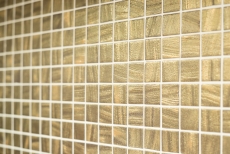 Mosaico de azulejos ECO GLAS oro satinado MOS360-05_f | 10 esteras de mosaico