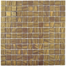 Mosaico de azulejos ECO GLAS oro satinado MOS360-05_f | 10 esteras de mosaico