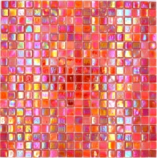 Mosaico de vidrio rojo pared azulejo baño azulejo ducha splashback azulejo backsplash MOS58-0902_f | 10 esteras de mosaico
