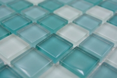 Mosaico verde translúcido Mosaico de vidrio verde cristal BAÑO WC Cocina PARED MOS72-0602_f | 10 esteras de mosaico