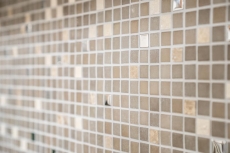 Mosaico de azulejos de piedra translúcida blanco SEDA BAÑO WC cocina PARED MOS91-0214_f | 10 esteras de mosaico