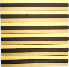 Mosaico salpicadero aluminio varillas aluminio negro bronce oro salpicadero cocina MOS49-B301_f