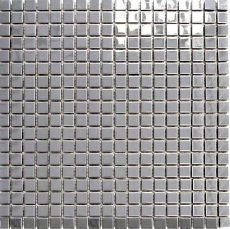 Mosaico splashback acero inoxidable plata acero brillante azulejo backsplash cocina MOS129-15G_f