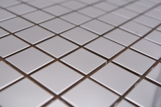 Mosaico de acero inoxidable plata acero brillante cocina splashback azulejo backsplash MOS129-23G_f
