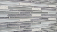 Mosaico de azulejos translúcidos compuesto blanco multistick mosaico de vidrio Crystal Artificial blanco MOS86-MS90_f