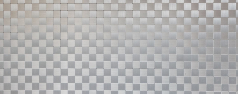 Mosaico azulejos cocina splashback autoadhesivo aluminio plata metal MOS200-22M25_f