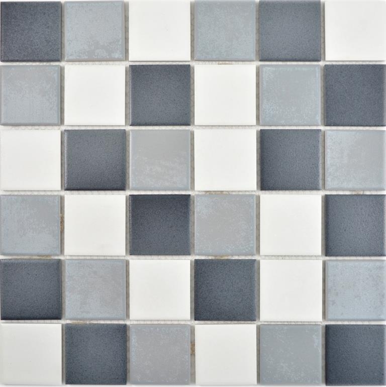 Cerámica mosaico antiguo blanco gris antracita pared azulejo cocina baño azulejo MOS14-0123_f