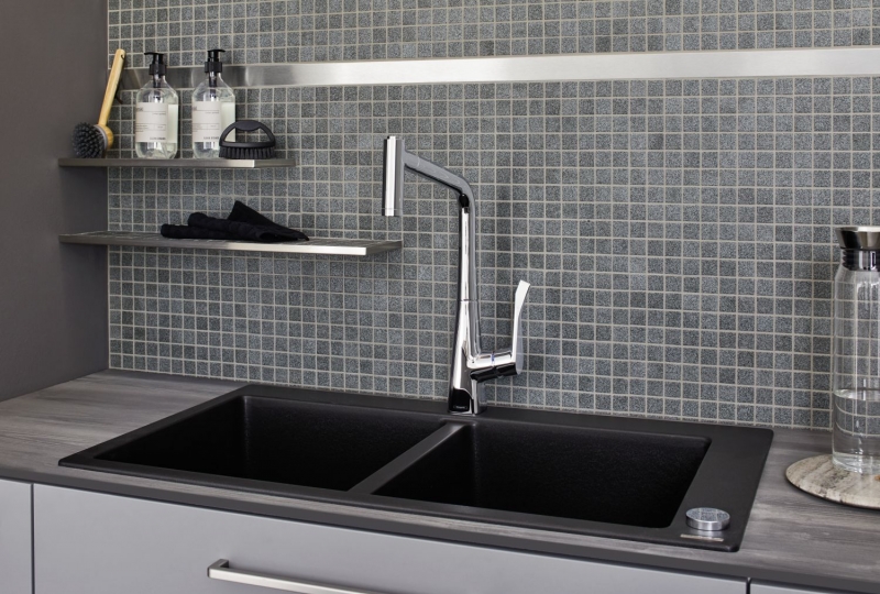 Azulejo de mosaico SLIP-SAVE CUENCA DE LA DUCHA STONE GREY MATT MOS18-0208-R10_f