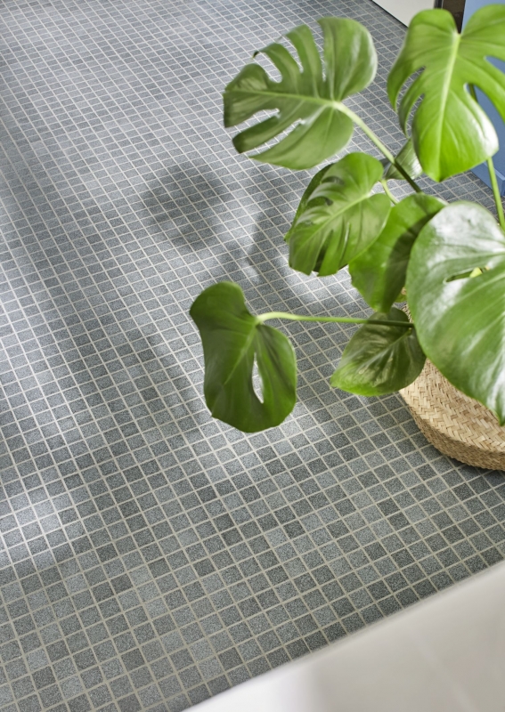 Azulejo de mosaico SLIP-SAVE CUENCA DE LA DUCHA STONE GREY MATT MOS18-0208-R10_f