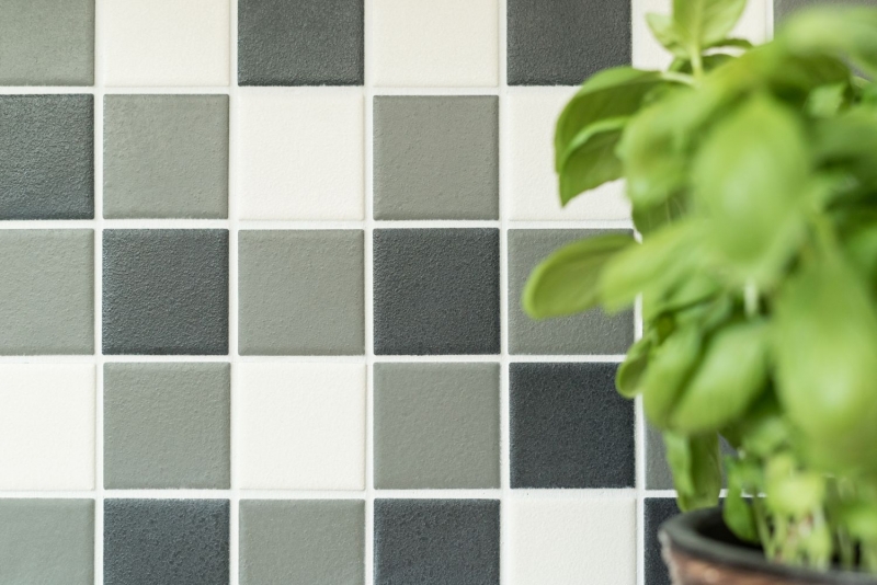 Mosaico de azulejos RUGGED RUGGED SAFE negro blanco gris metal MOS14-2213-R10_f