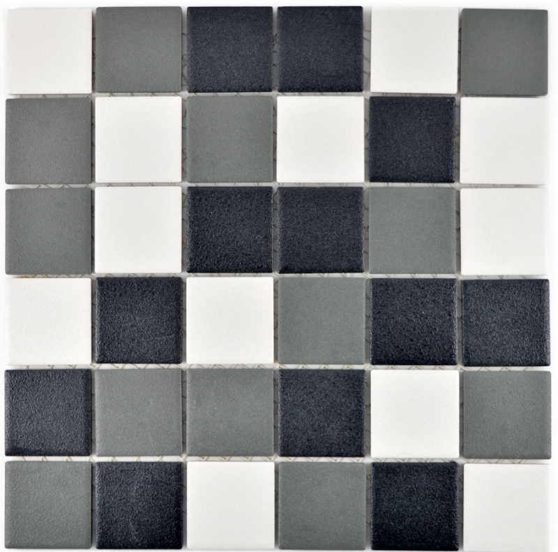 Mosaico de azulejos RUGGED RUGGED SAFE negro blanco gris metal MOS14-2213-R10_f