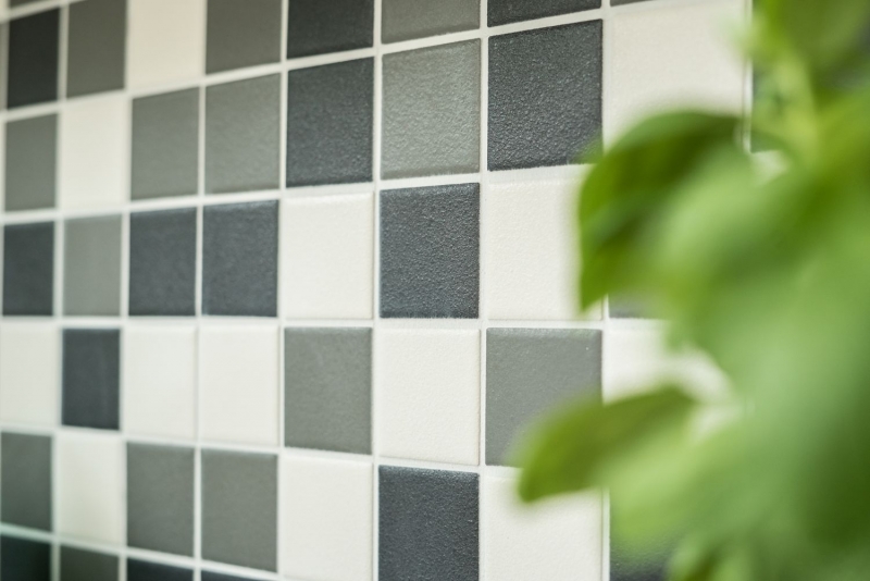 Mosaico de azulejos RUGGED RUGGED SAFE negro blanco gris metal MOS14-2213-R10_f