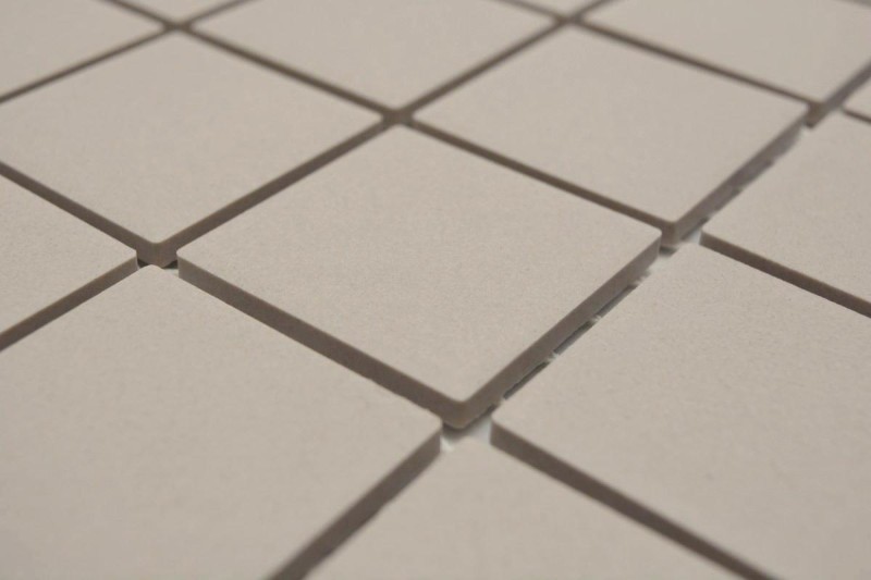 Mosaico de azulejos de cerámica de color beige claro magnolia sin esmaltar RUTSCHEMMEND MOS14B-1211-R10_f