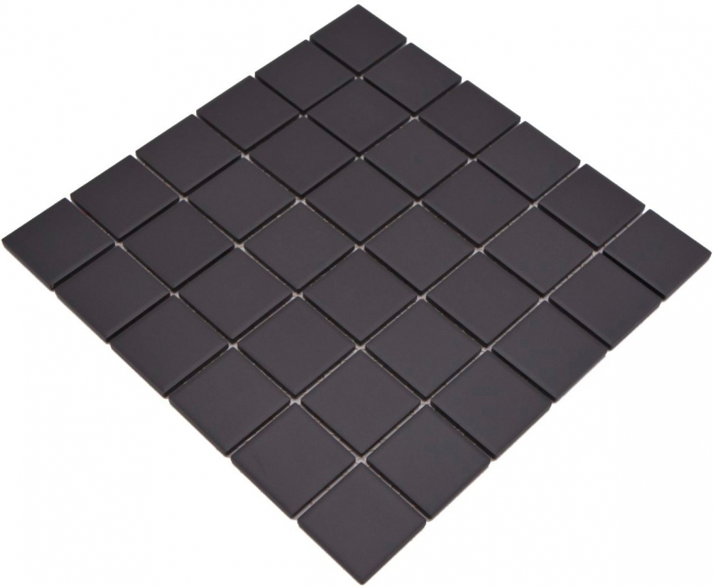 Mosaico de cerámica mate negro umbra sin esmaltar RUTSCHEMMEND MOS14B-0303-R10_f