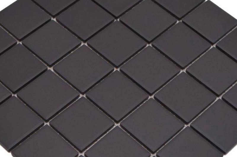 Mosaico de cerámica mate negro umbra sin esmaltar RUTSCHEMMEND MOS14B-0303-R10_f