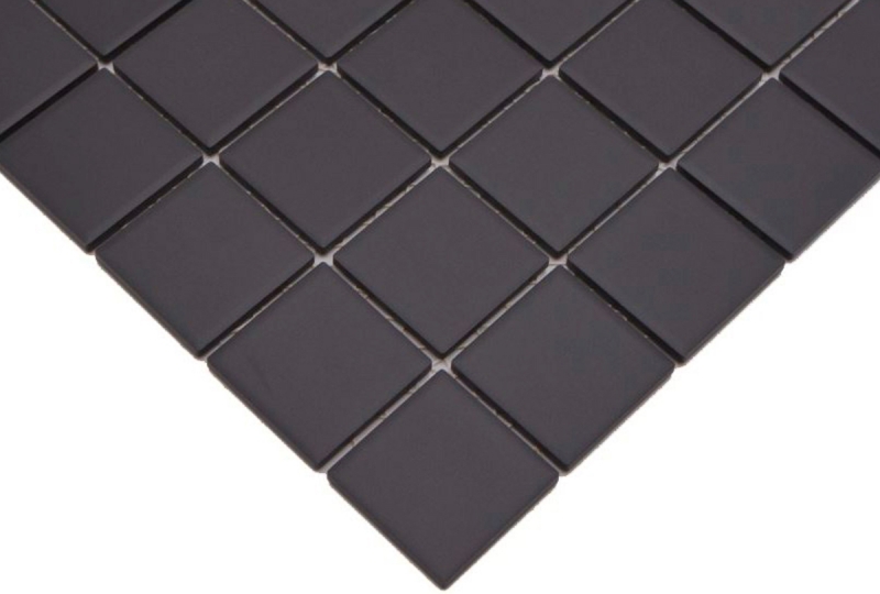 Mosaico de cerámica mate negro umbra sin esmaltar RUTSCHEMMEND MOS14B-0303-R10_f