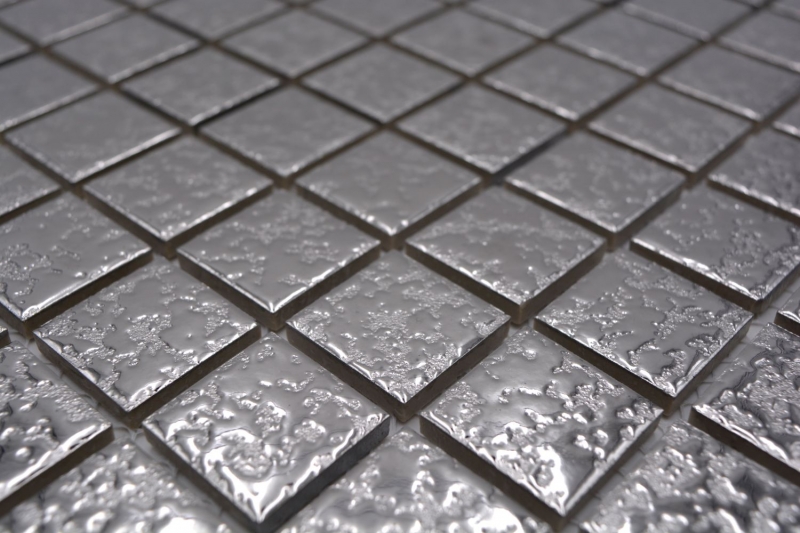 Mosaico mosaico de cerámica PLATA textura pared azulejo backsplash cocina MOS18-0207_f