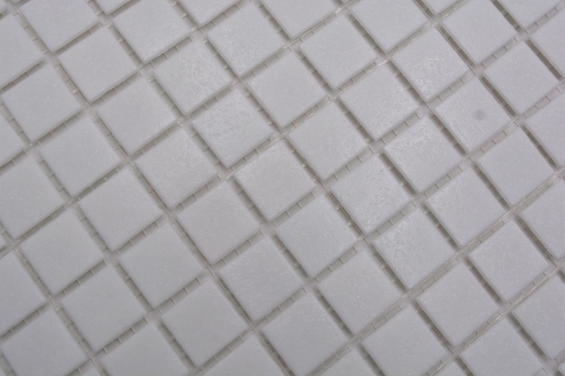 Mosaico de azulejos de vidrio blanco mosaico azulejo pared azulejo backsplash cocina cuarto de baño MOS50-0101_f