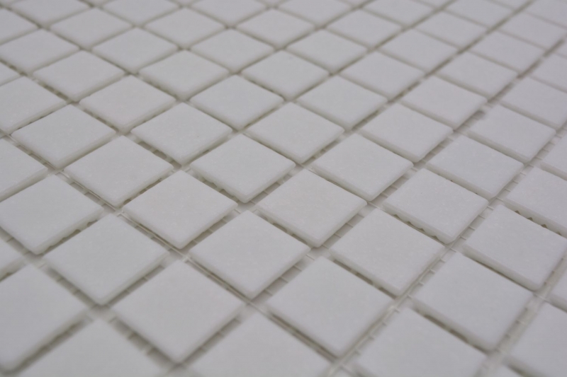 Mosaico de azulejos de vidrio blanco mosaico azulejo pared azulejo backsplash cocina cuarto de baño MOS50-0101_f