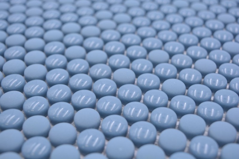 Ronda Esmalte mezcla azul brillante/mate mosaico azulejos pared azulejos backsplash cocina baño MOS140-0411_f
