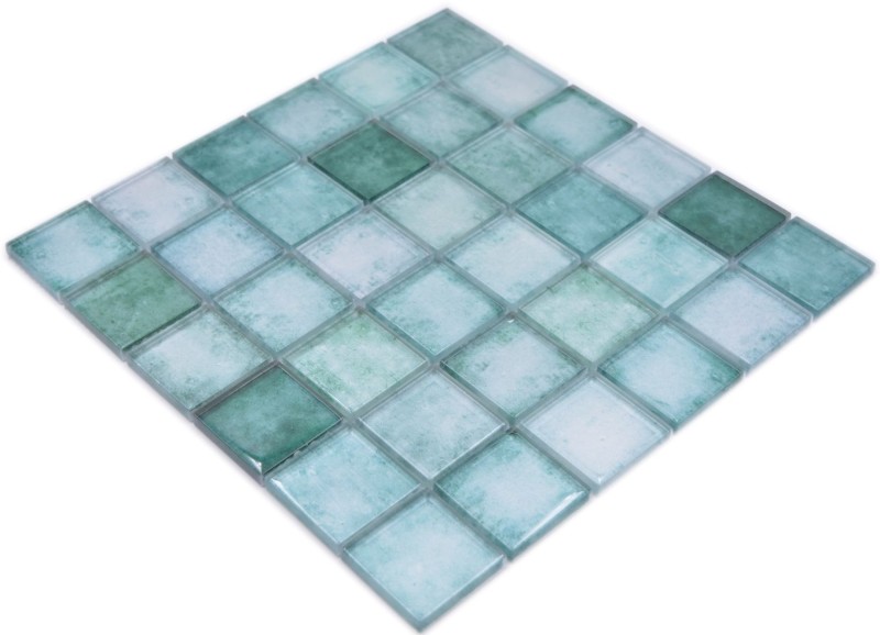 Cuadrado Crystal mix verde mosaico azulejo pared backsplash cocina baño MOS88-0050_f