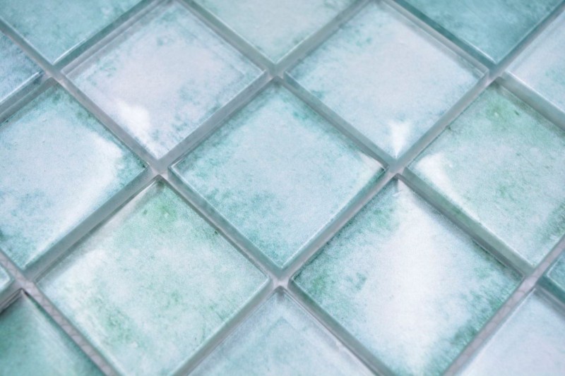 Cuadrado Crystal mix verde mosaico azulejo pared backsplash cocina baño MOS88-0050_f