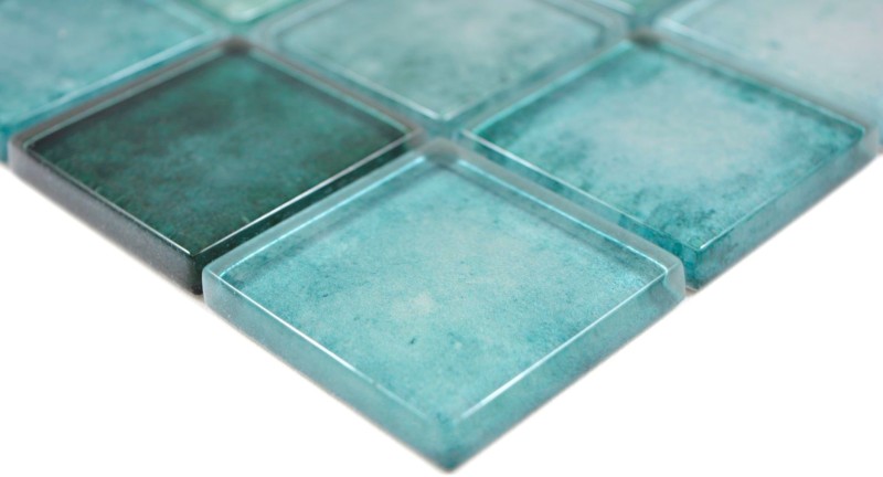 Cuadrado Crystal mix verde mosaico azulejo pared backsplash cocina baño MOS88-0050_f