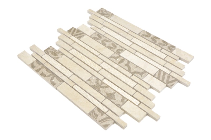 Composite mármol/cerámica mezcla beige 2F mosaico azulejo pared azulejo backsplash cocina baño MOS180-A0127B_f