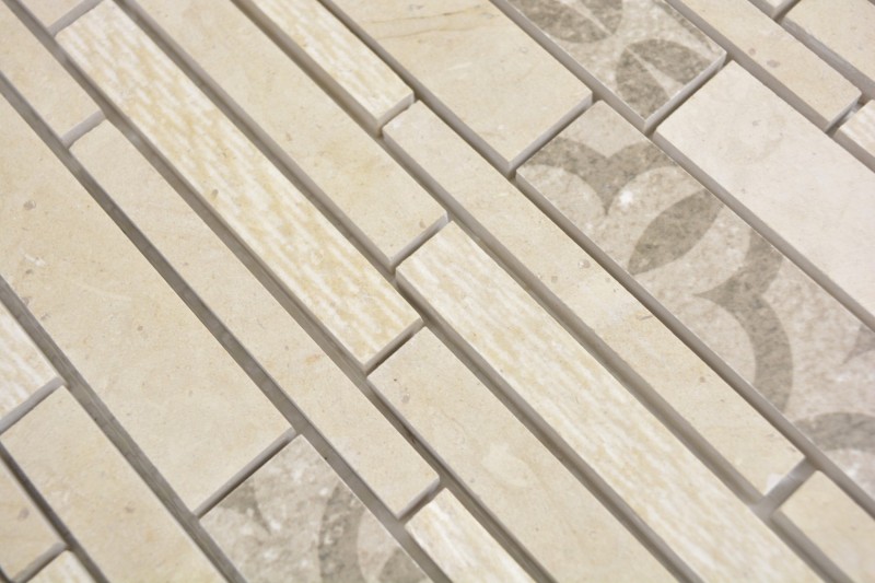 Composite mármol/cerámica mezcla beige 2F mosaico azulejo pared azulejo backsplash cocina baño MOS180-A0127B_f