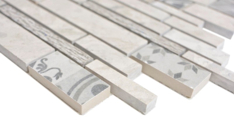 Composite mármol/cerámica mezcla gris 2F mosaico azulejo pared azulejo backsplash cocina baño MOS180-C0727G_f