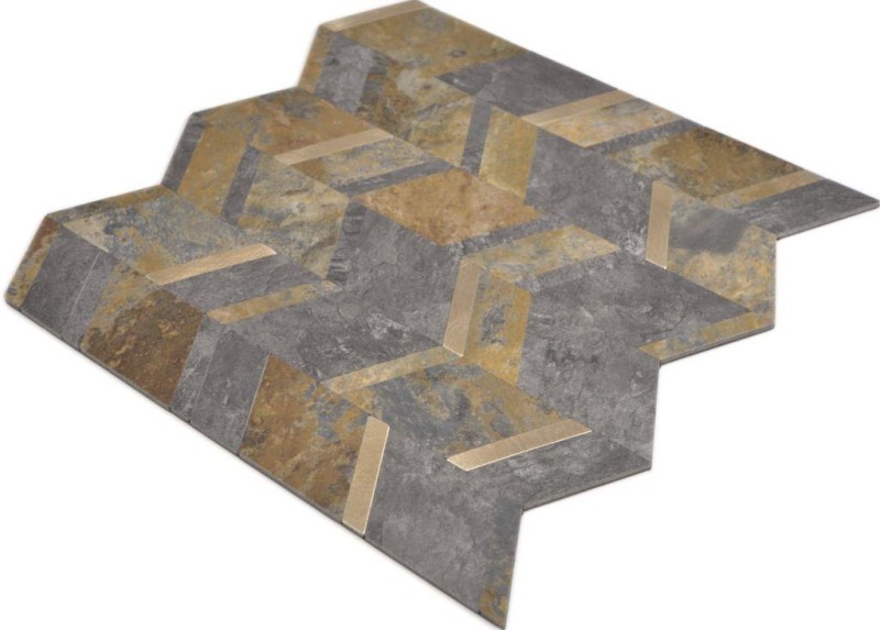 Flecha vinilo aspecto piedra óxido oro autoadhesivo MOS200-48MRG_f