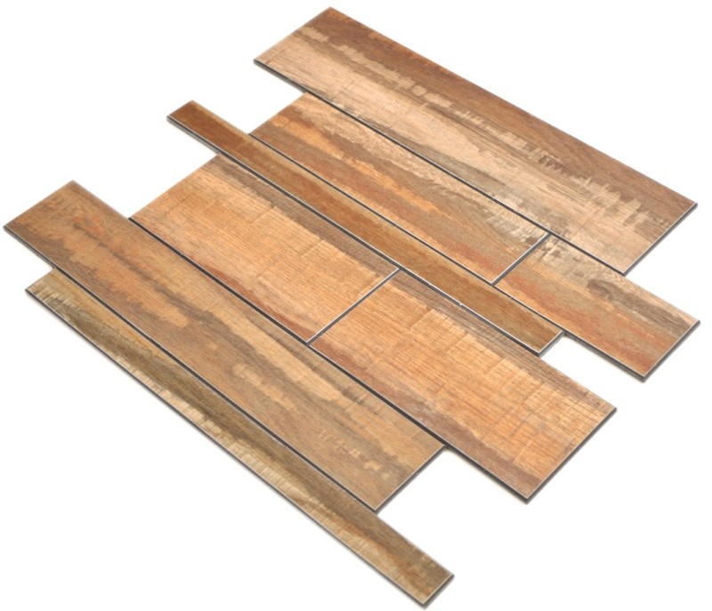 Paneles de pared autoadhesivos con aspecto de madera marrón salpicaduras de cocina azulejos backsplash - MOS200-58WRS_f