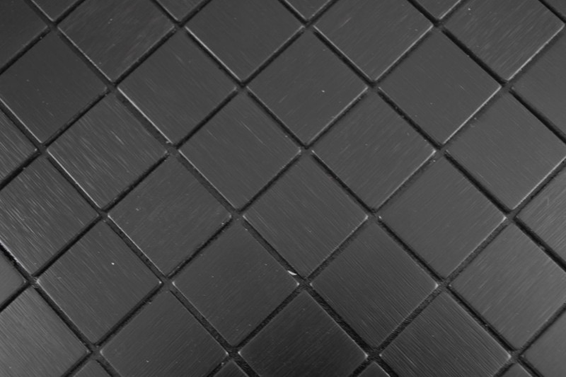 Cuadrado aluminio aspecto metal negro mate cepillado autoadhesivo MOS200-L3B_f