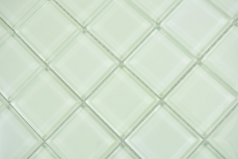 Muestra de mano mosaico de vidrio verde fluorescente mosaico azulejo pared azulejo backsplash cocina baño - MOS88-1005_m