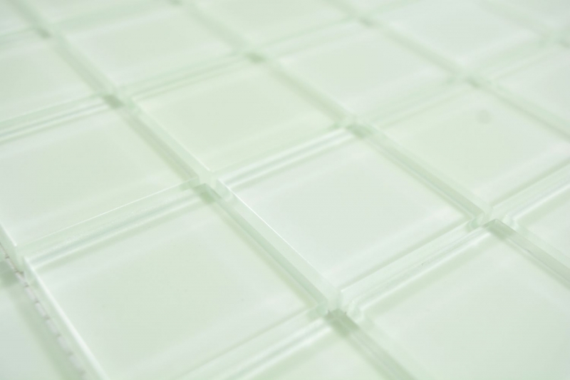 Muestra de mano mosaico de vidrio verde fluorescente mosaico azulejo pared azulejo backsplash cocina baño - MOS88-1005_m