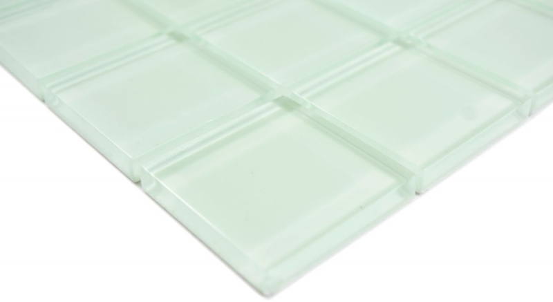 Muestra de mano mosaico de vidrio verde fluorescente mosaico azulejo pared azulejo backsplash cocina baño - MOS88-1005_m