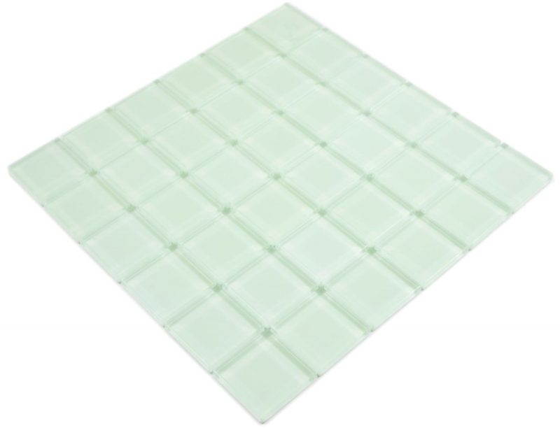 Muestra de mano mosaico de vidrio verde fluorescente mosaico azulejo pared azulejo backsplash cocina baño - MOS88-1005_m