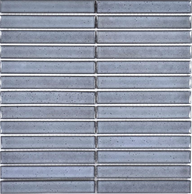 Mosaico de azulejos de cerámica mosaico varillas gris moteado brillante pared del baño MOS24-CS26_f