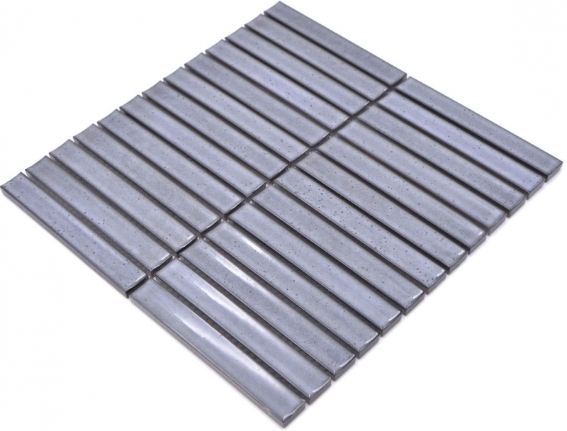 Mosaico de azulejos de cerámica mosaico varillas gris moteado brillante pared del baño MOS24-CS26_f