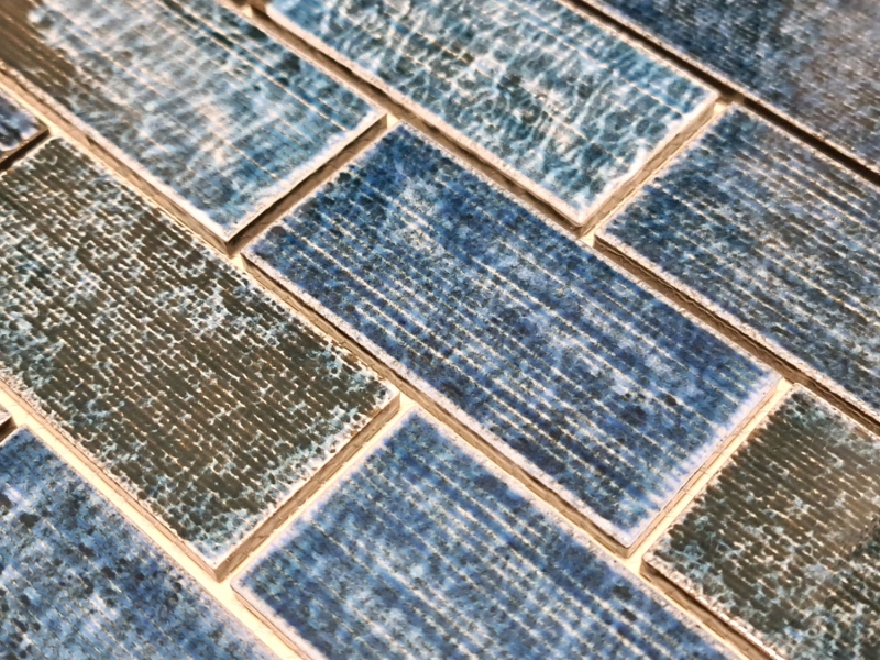 Muestra de mano mosaico azulejo de cerámica mosaico compuesto verde brillante azulejo espejo de pared MOS26-KAS8_m