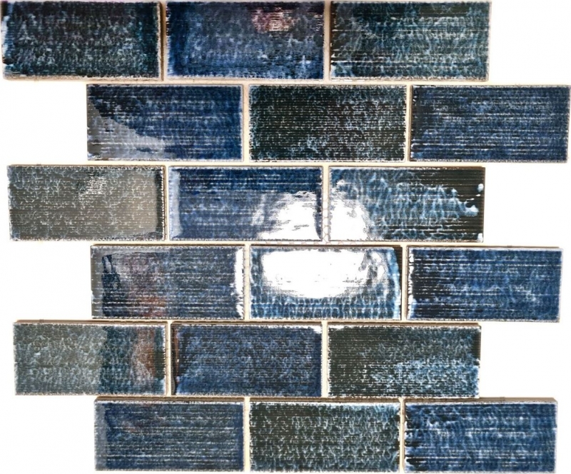 Muestra de mano mosaico azulejo de cerámica mosaico compuesto verde brillante azulejo espejo de pared MOS26-KAS8_m
