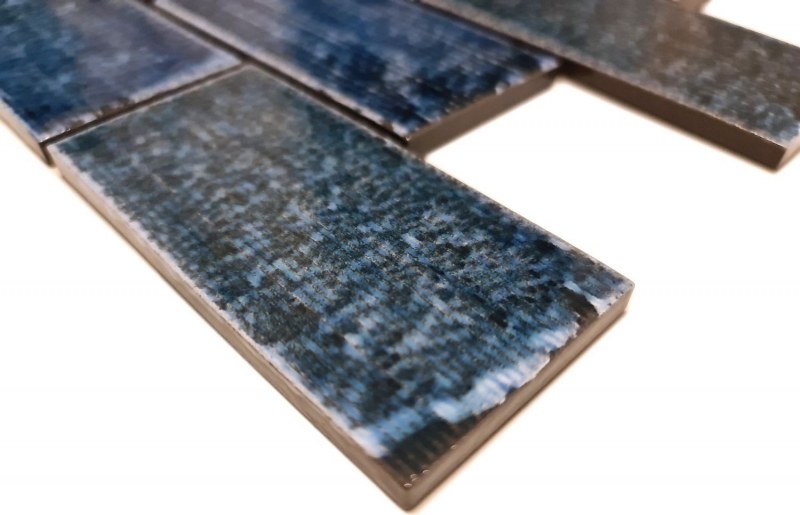 Muestra de mano mosaico azulejo de cerámica mosaico compuesto verde brillante azulejo espejo de pared MOS26-KAS8_m