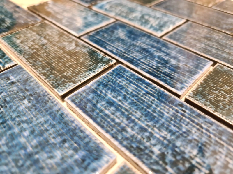 Muestra de mano mosaico azulejo de cerámica mosaico compuesto verde brillante azulejo espejo de pared MOS26-KAS8_m