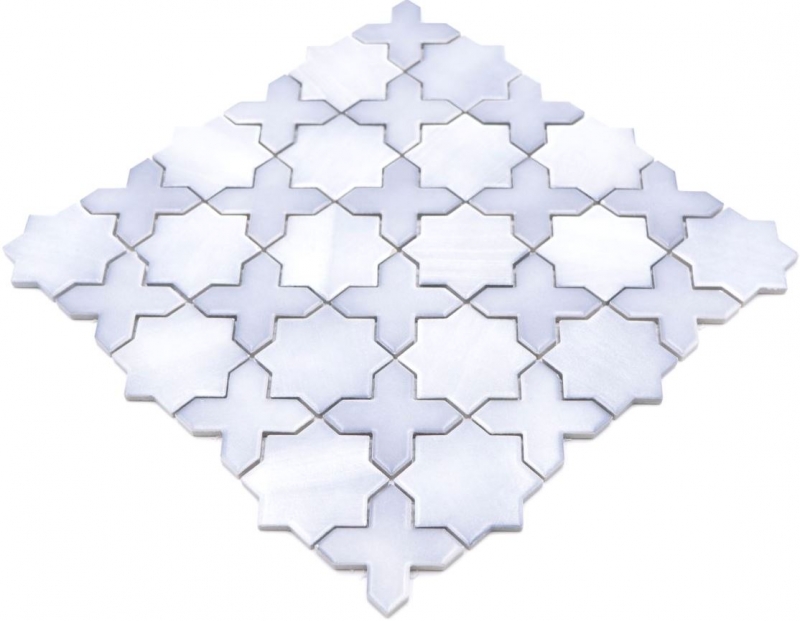 Muestra de mano mosaico azulejo cerámica mosaico combi mix gris mate azulejo backsplash cocina MOS13-SXS05_m