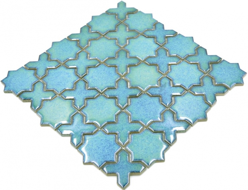 Mosaico cerámica mosaico combi mix verde brillante cocina splashback baño MOS13-SXS10_f