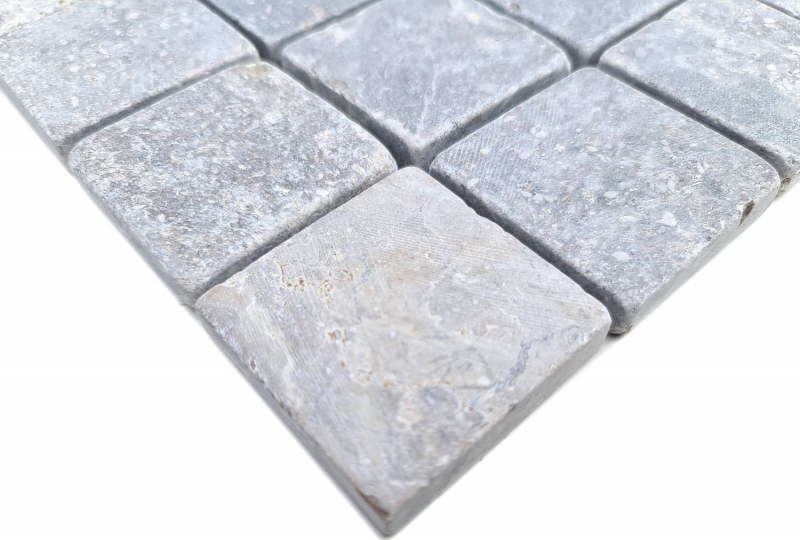 Mosaico de mármol gris claro antracita cocina pared ducha suelo azulejo - MOS40-T48LG