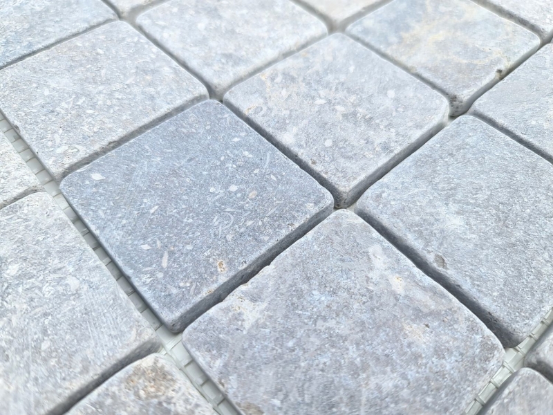 Mosaico de mármol gris claro antracita cocina pared ducha suelo azulejo - MOS40-T48LG