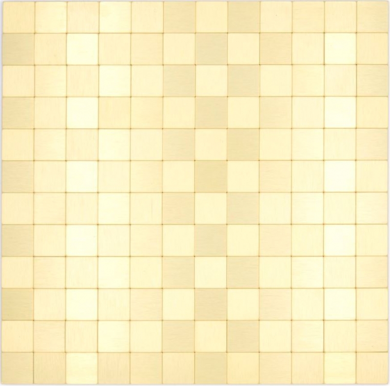 Mosaico azulejo Mosaicos autoadhesivos metal oro cocina pared baño MOS200-4G25