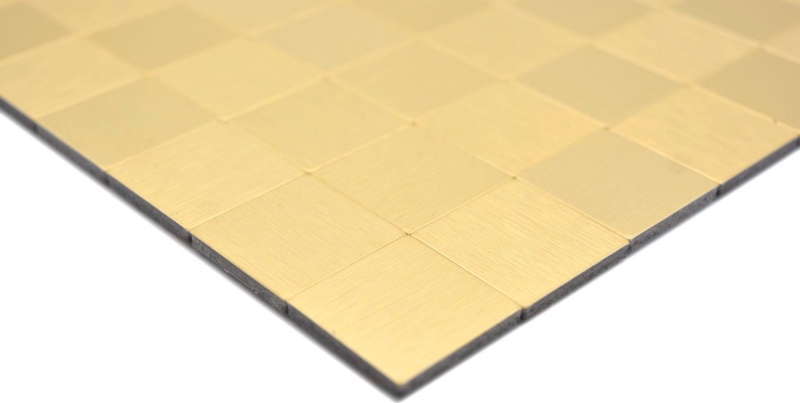 Mosaico azulejo Mosaicos autoadhesivos metal oro cocina pared baño MOS200-4G25