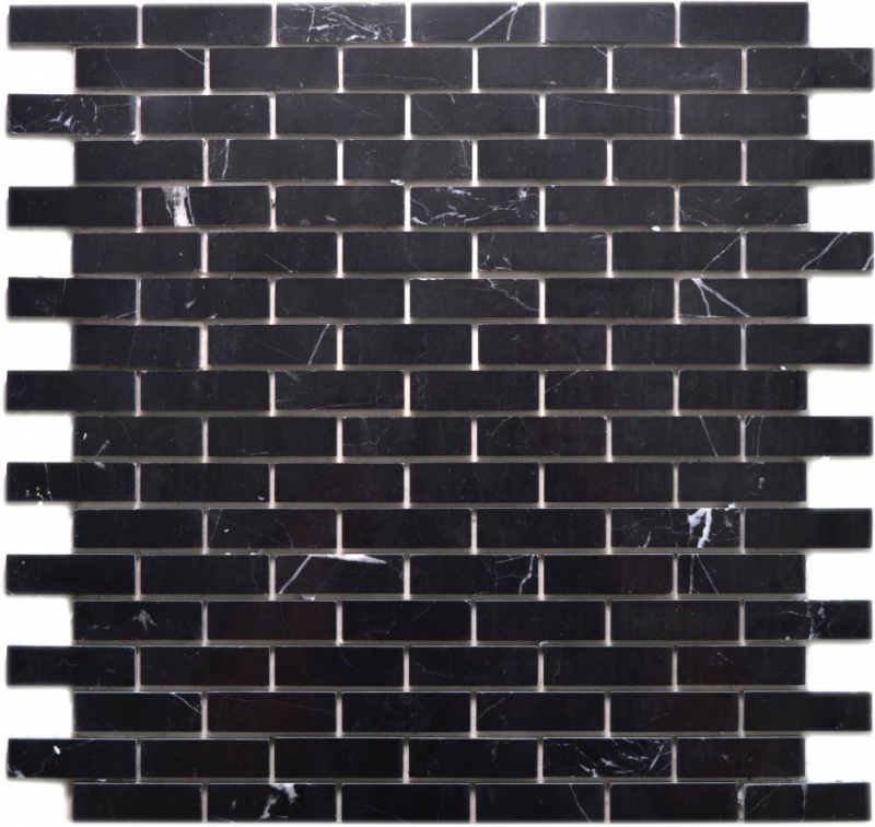 Mosaico mosaico autoadhesivo compuesto piedra natural Nero pared cocina MOS200-4M82